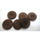 THE DARKEST - 4 Hole Wood Wooden Button - Sewing Scrapbook DIY - 25.5 mm (1") - Size Ligne 40